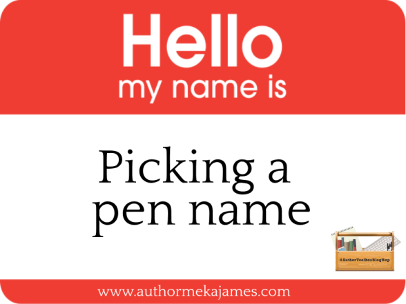 Picking a pen name